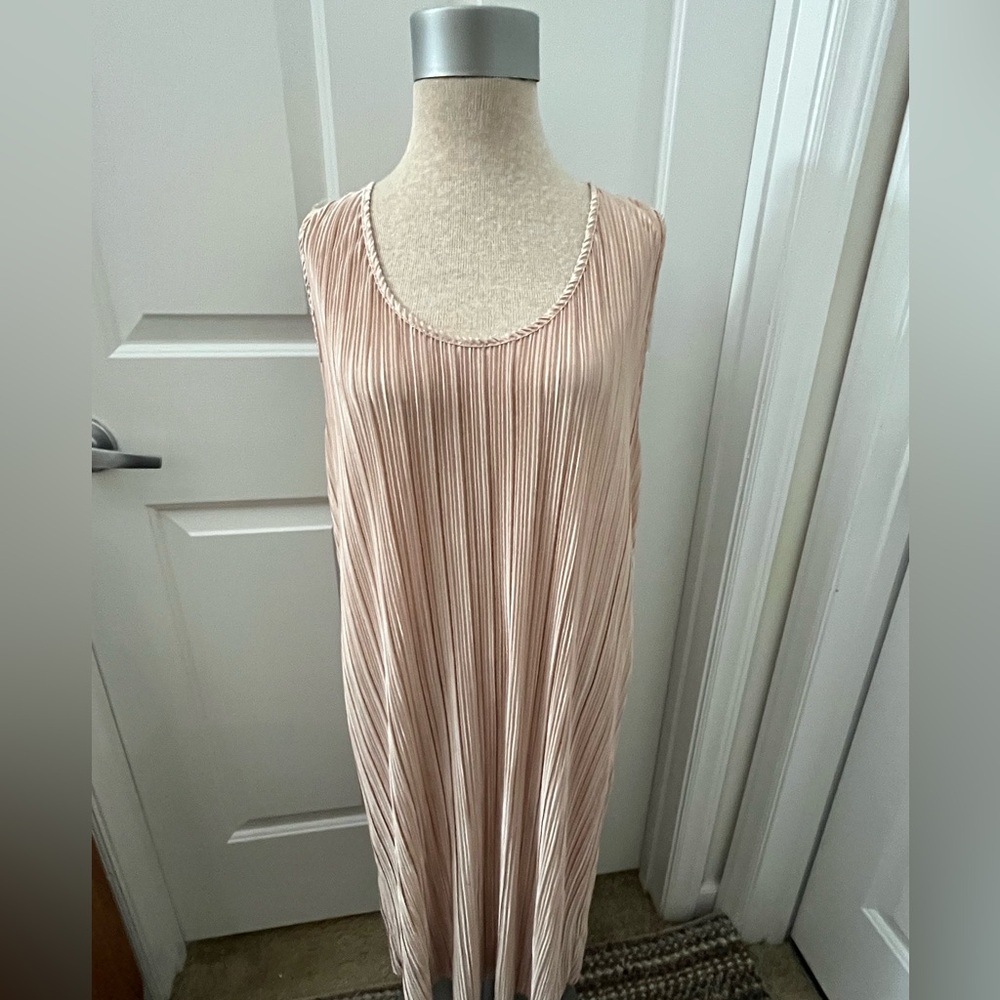 H&M Blush Pleated Maxi Dress